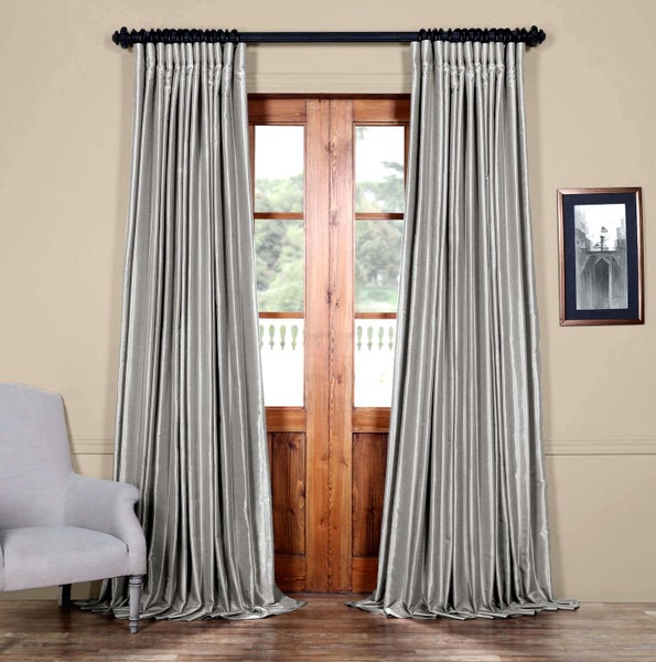 Sale Silver Embossed Triple Weave Fabric Curtain Trade Me
