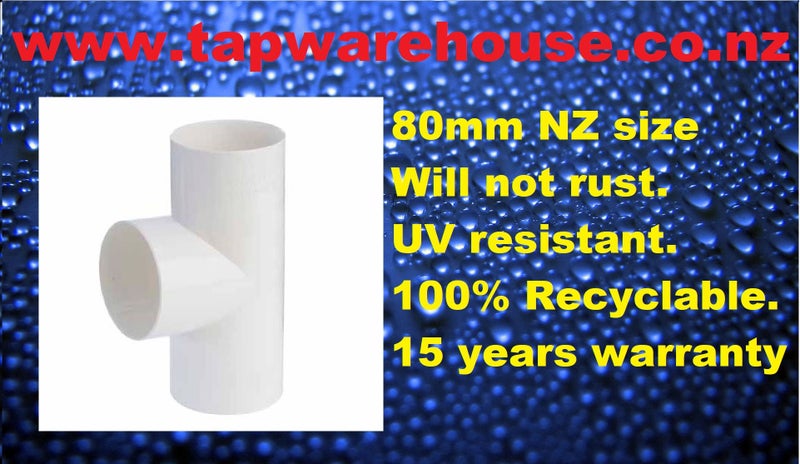 Tapwarehouse Round Downpipe clips / bracket White Carousel 8
