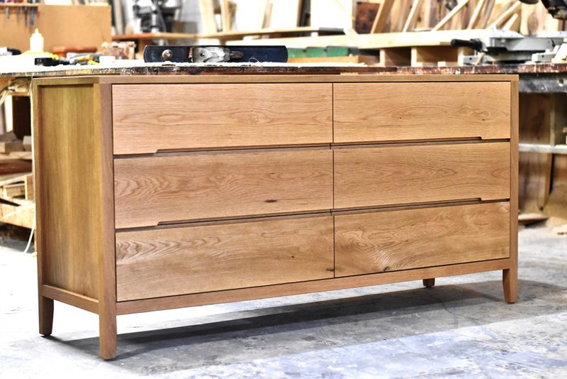 Oak 6 Drawers Lowboy Yd03 Trade Me