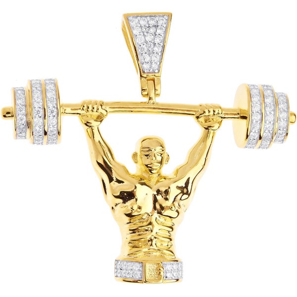 Premium Bling - 925 Sterling Silver Bodybuilder Carousel 1