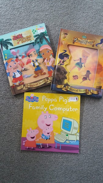 DISNEY FAIRIES & JAKE NEVERLAND PIRATES BOOKS X 2 PEPPA PIG BOOK X 1 Carousel 1