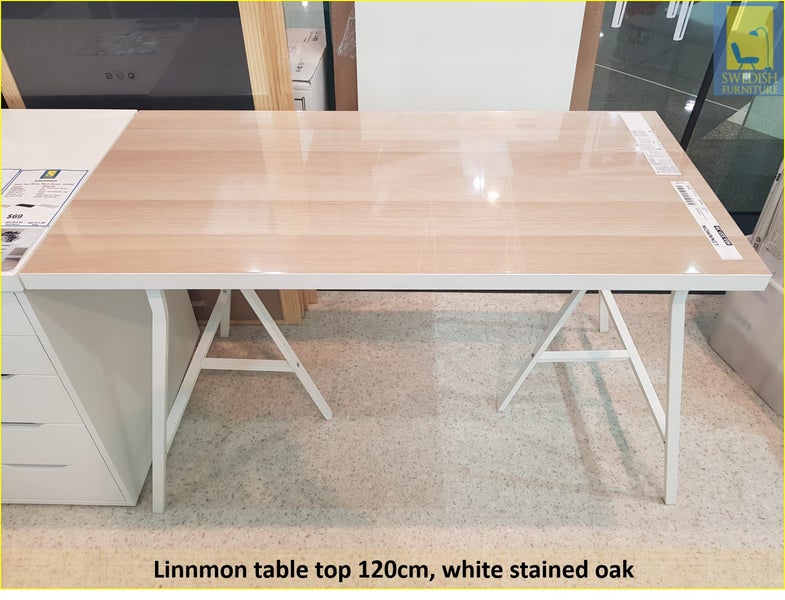 Ikea Linnmon Table Top 120 Only Table Top White Stained Oak