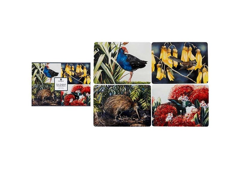 Kiwiana - NZ Bird & Flora 4pk Placemat Carousel 2