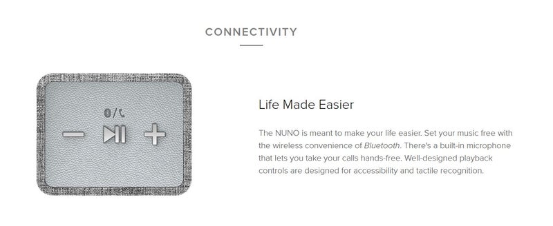 Creative Nuno Micro Designer Cloth Bluetooth Speaker - Grey Carousel 10