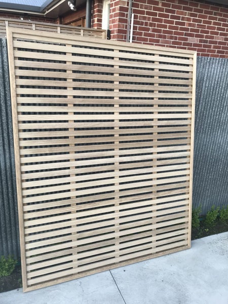 1800 x 1500 15mm Trellis Fence Panel Framed Carousel 2