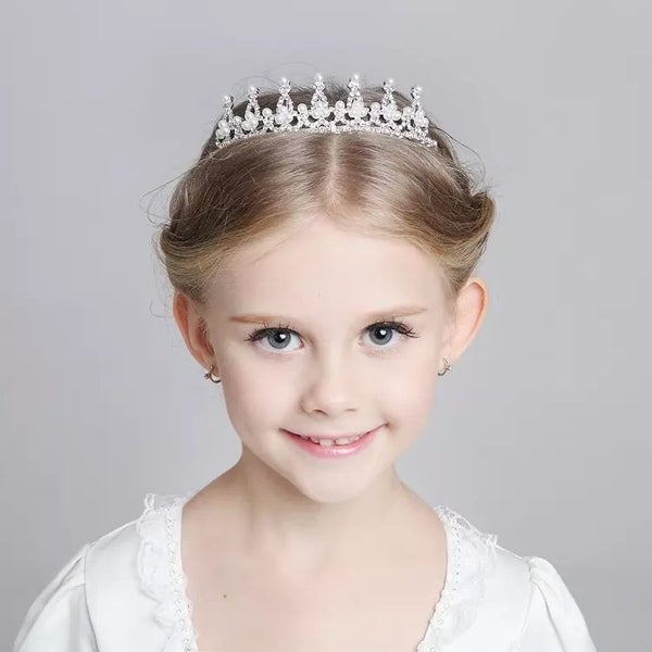 Tiara Girl Crown Headpiece Wedding Flower Girl Princess Dress Up