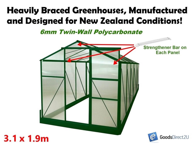Greenhouse Polycarbonate 6 2ft X 10 6mm Trade Me