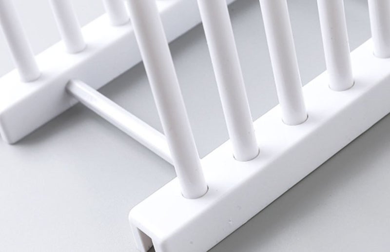 PTN WHITE Plate Rack Dish Drying Rack Multipurpose Plates Holder Stand Drainer Carousel 3