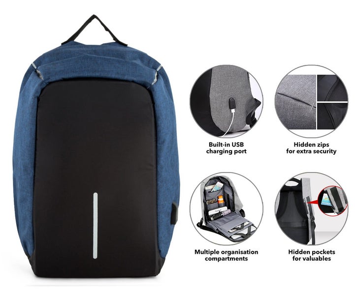 milano anti theft backpack nz