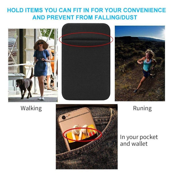 Cell Phone Stick on Wallet Card Holder Carousel 14