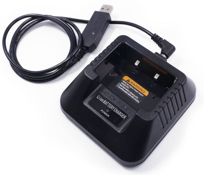 Baofeng USB Charger 2 Piece Cradle for Baofeng UV-5R (or compatible) Radios Carousel 1
