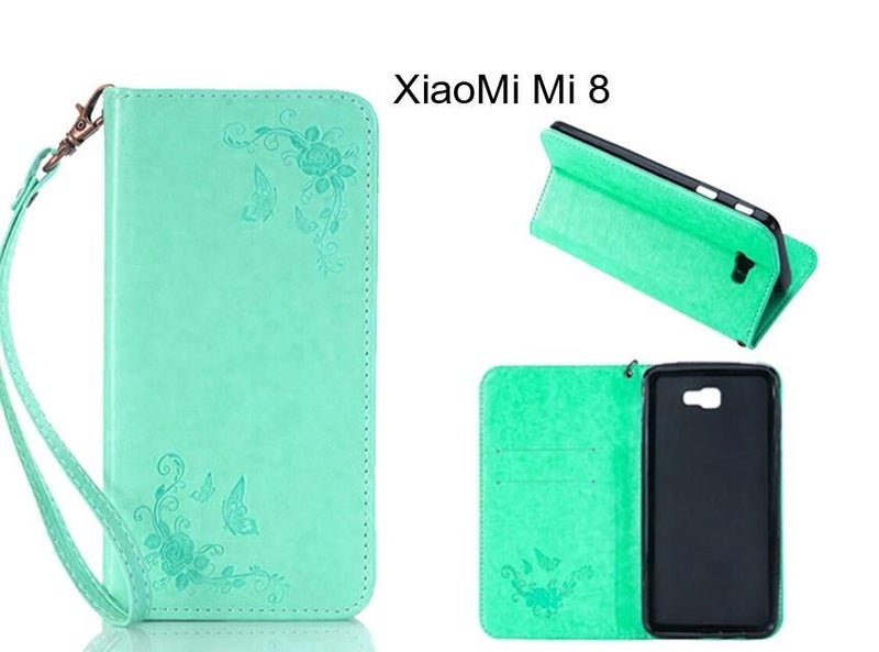 XiaoMi Mi 8 CASE Premium Leather Embossing wallet Folio case Carousel 1