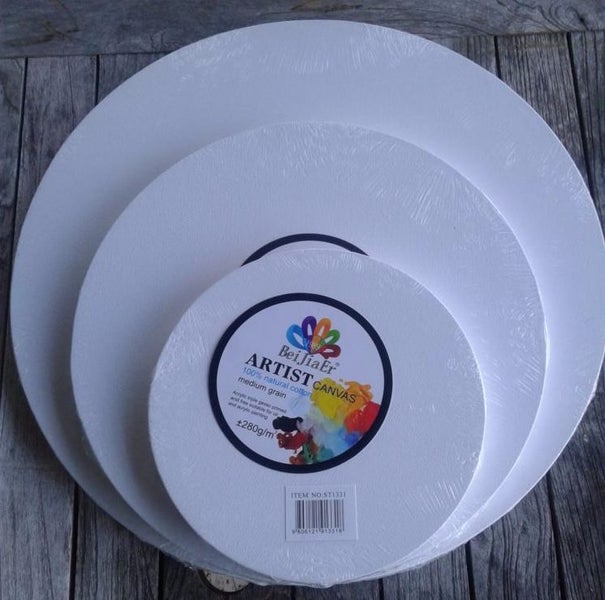 CANVAS ROUND 3 SET 200/300/400mm Artist quality Carousel 1