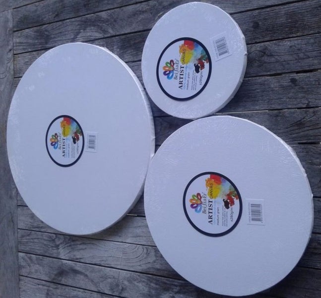 CANVAS ROUND 3 SET 200/300/400mm Artist quality Carousel 2