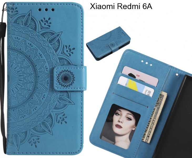 Xiaomi Redmi 6A Case mandala embossed leather wallet case Carousel 1