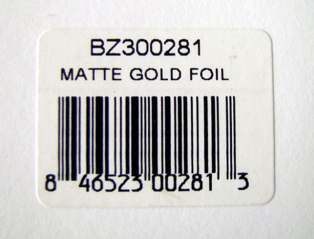 Bazzill Basics Paper Matte Gold Foil Card 15pce 12x12 BZ300281-B Carousel 5