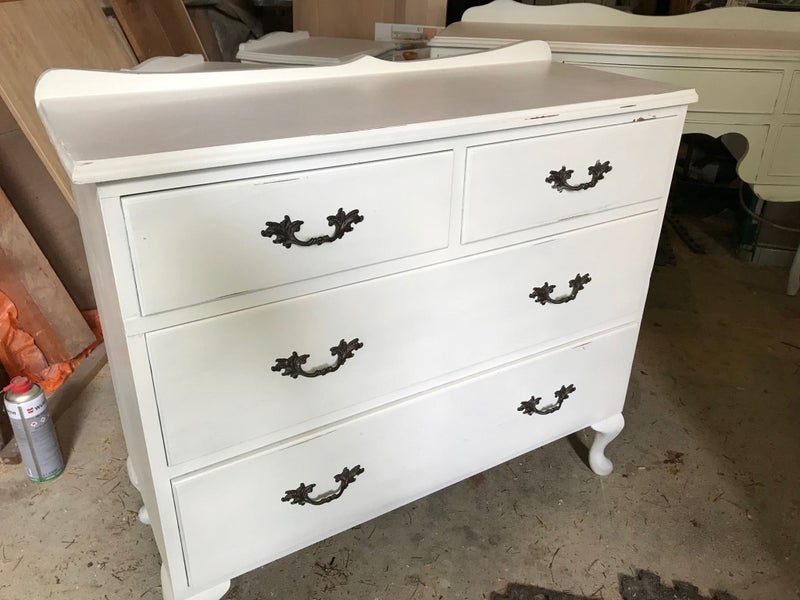 Solid Rimu Queen Anne Dresser Shabby Chic Trade Me
