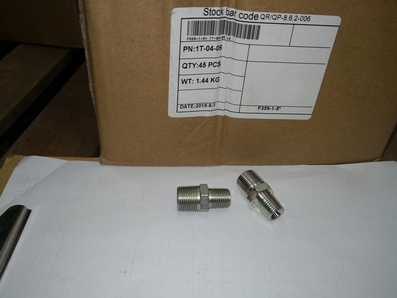 Hydraulic Hose Adapter - BSP Tap male to male / elbow Carousel 1