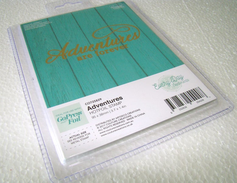 Couture Creations GoPress and Foil Stamp "Adventures are Forever" - CO725829 Carousel 1