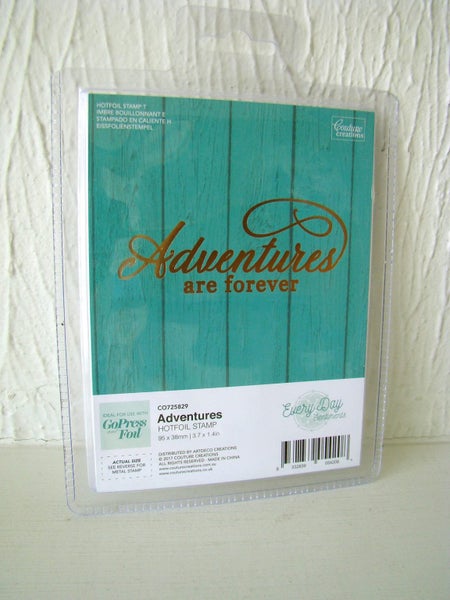 Couture Creations GoPress and Foil Stamp "Adventures are Forever" - CO725829 Carousel 2