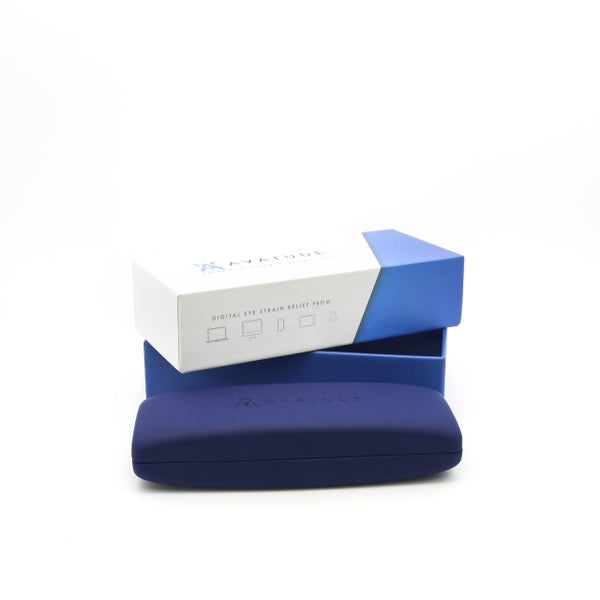 AVATUDE RYLAND BLUE LIGHT COMPUTER GLASSES-Unisex Matt Black Acetate-ADDED BONUS Carousel 10