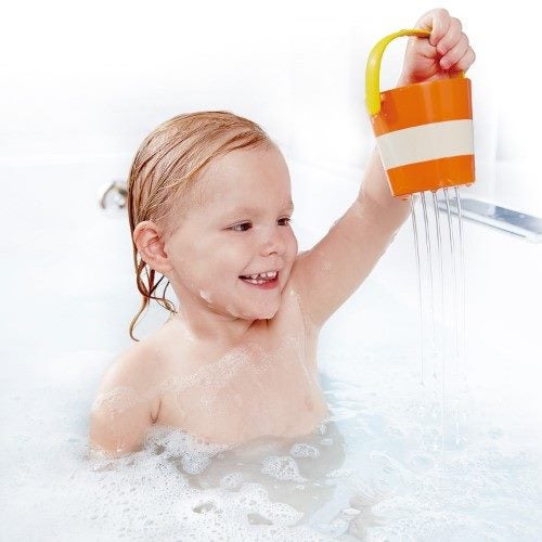 Hape - Happy Buckets Set - Bath Toy Carousel 2