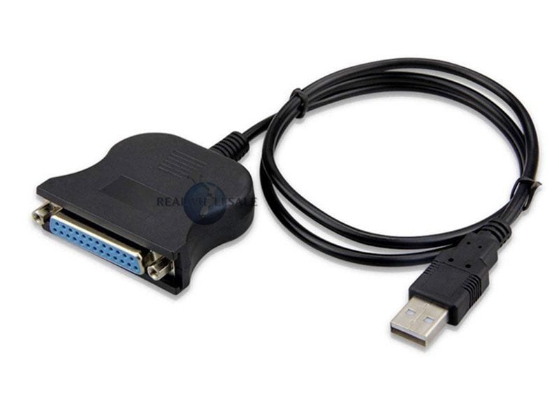 New USB 2.0 to IEEE-1284 25 Pin Parallel Printer Connector Adapter Cord Cable