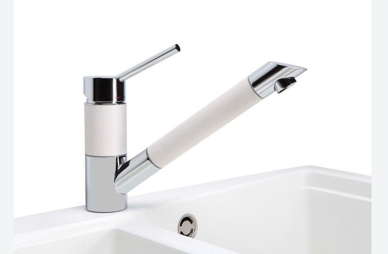 NEW - SINK MIXER - WHITE Carousel 2