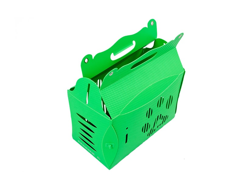 Pet Carrier Carry Cage - Green - 43x22.5x29cm Carousel 2