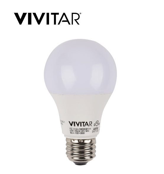 Vivitar Wireless Smart Light Bulb 1050 Lumens Edison Fitting - White Carousel 1