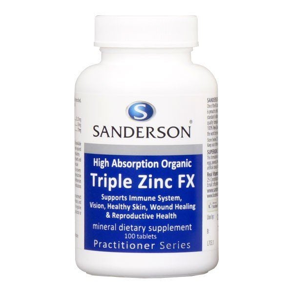 Sale Sanderson Triple Zinc!    Fx 100 Tablets - 