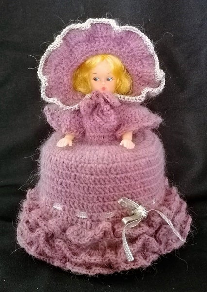 knitted toilet roll doll