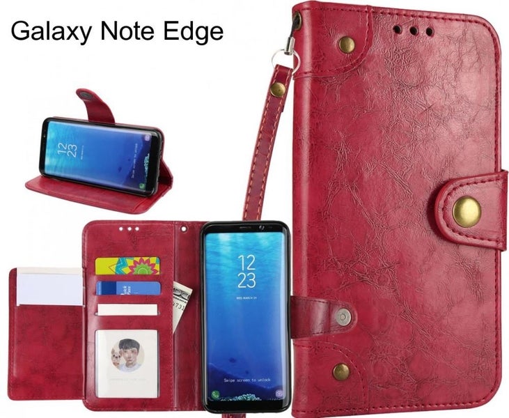 Galaxy Note Edge case executive fine leather wallet case Carousel 1