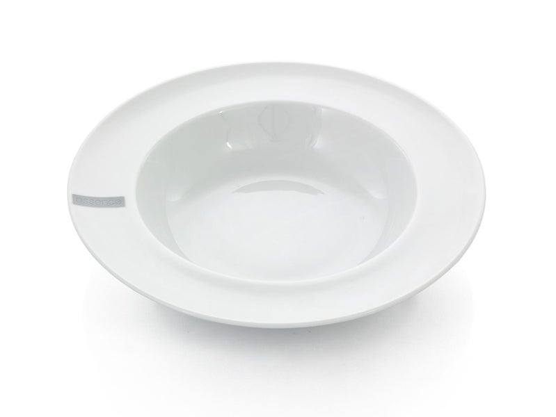 Wide Round Serving Bowl Porcelain White 330mm Dia Carousel 1