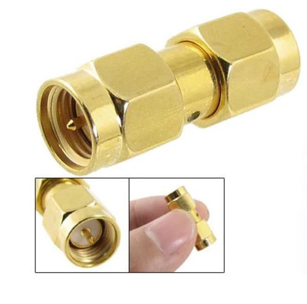 TECHOMAN SMA MALE PLUG TO SMA MALE PLUG JOINER / CONNECTOR / ADAPTOR / ADAPTER Carousel 1