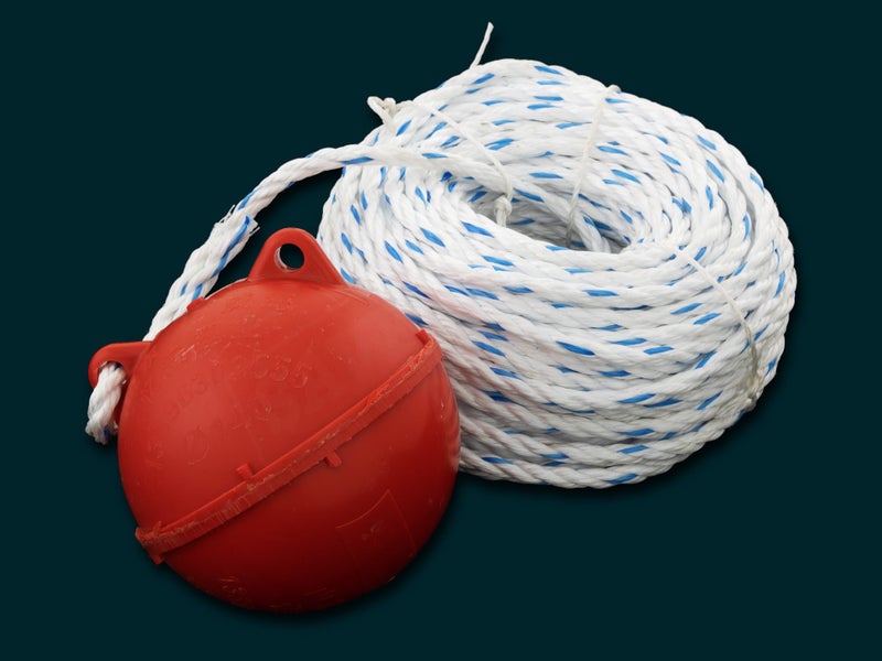 Rope & Buoy Float Set - 6mm x 30m Rope / 5.5" Buoy Carousel 1