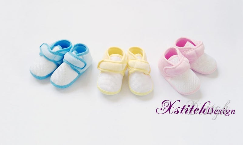 ** Cross Stitch ** Adorable Baby Shoes Carousel 3