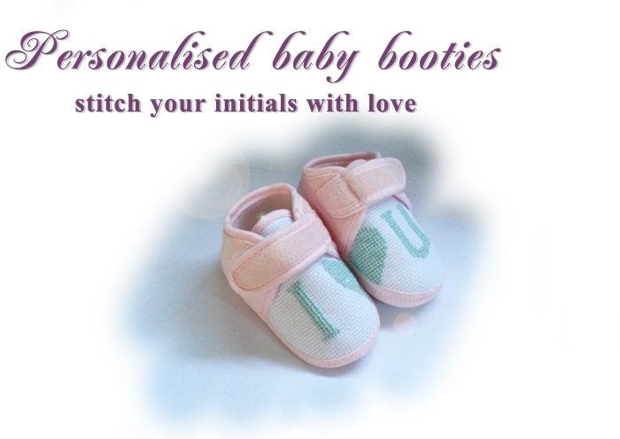 ** Cross Stitch ** Adorable Baby Shoes Carousel 1