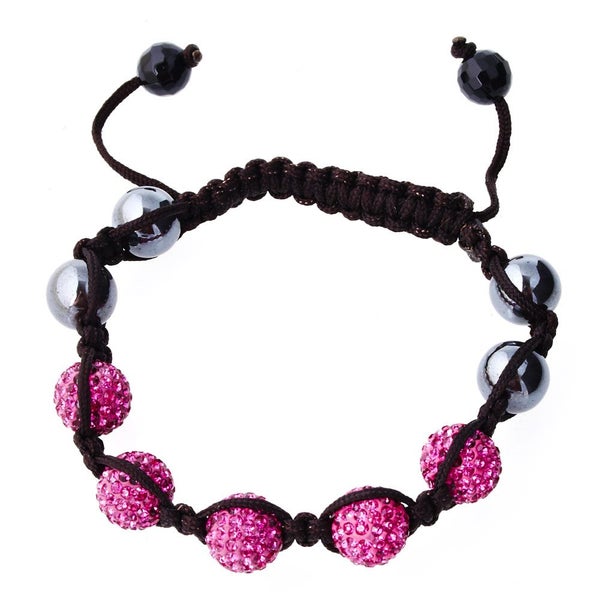 Unisex Bling Bracelet - DISCO BALL FIVE purple Carousel 1