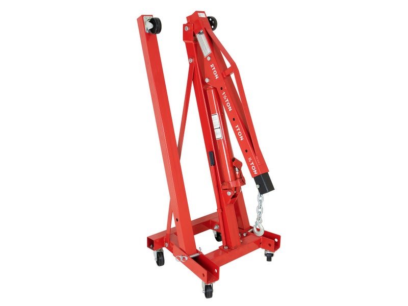 2000kg Engine Hoist Crane, TOOLCHIEF 2 Ton Mobile Folding Workshop Hoists Cranes Carousel 2