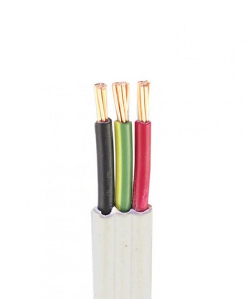 1.0MM 2C+E FLAT TPS Cable - 100 Mtrs Carousel 1