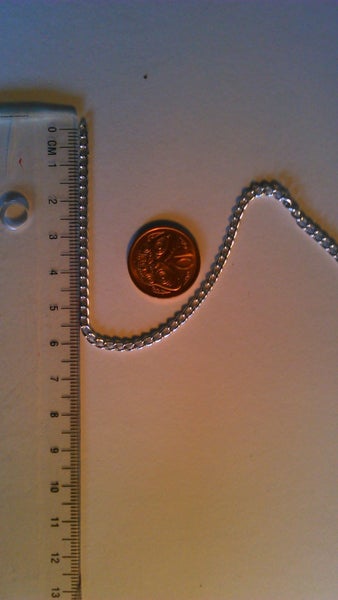 Very fine silver colored necklace chain - PER METER Carousel 3