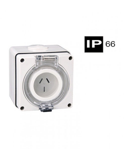 AB66SO315F, Industrial Socket Outlet, 3 Flat Pins, 15A, 250Vac, IP66. Carousel 1