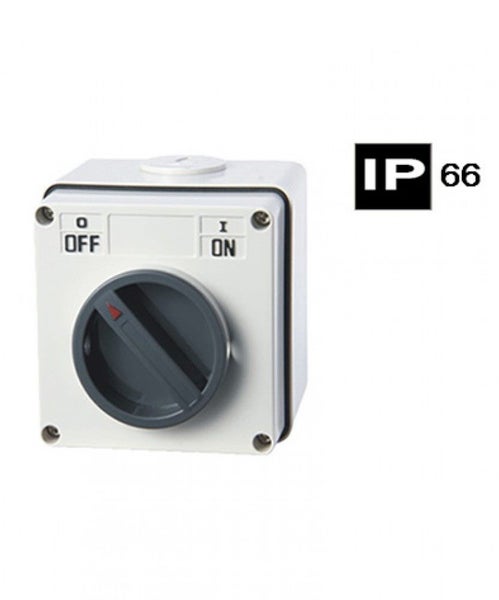 Industrial Switch, 20A, 500Vac, 3 Poles, IP66 Carousel 1