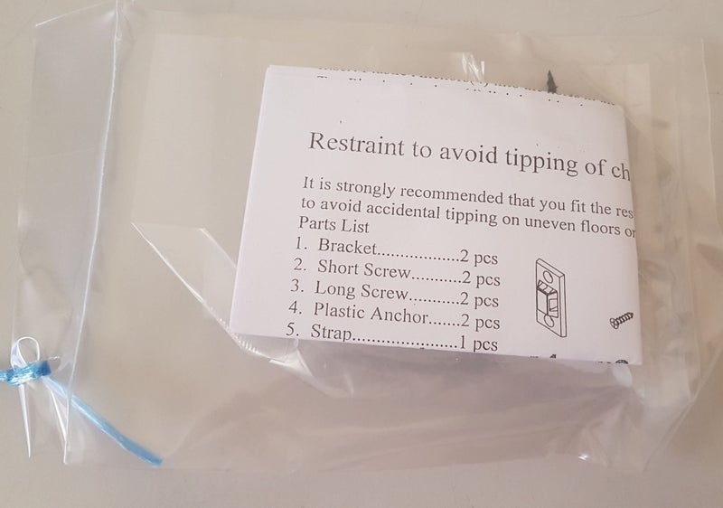 Tallboy/Bedside Table Retainer/Restrainer Anti-Tipping Kit Carousel 2