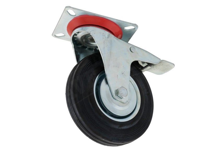 5" Braked Castor Wheel Steel 125mm Carousel 1