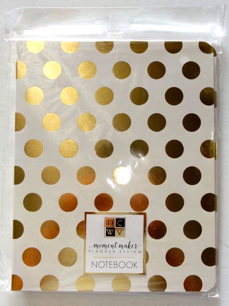 DCWV Moment Maker Planner System "Notebook" - Gold Dots - SY-002-00048B Carousel 1