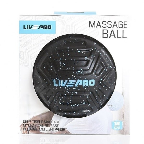 Massage Ball 12cm Firm Textured Black Carousel 2