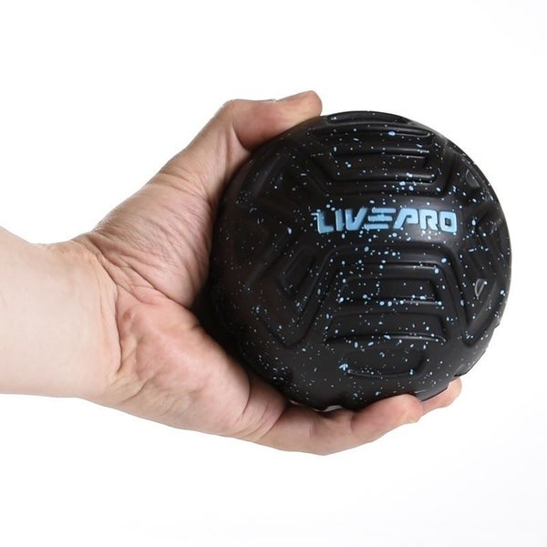 Massage Ball 12cm Firm Textured Black Carousel 1