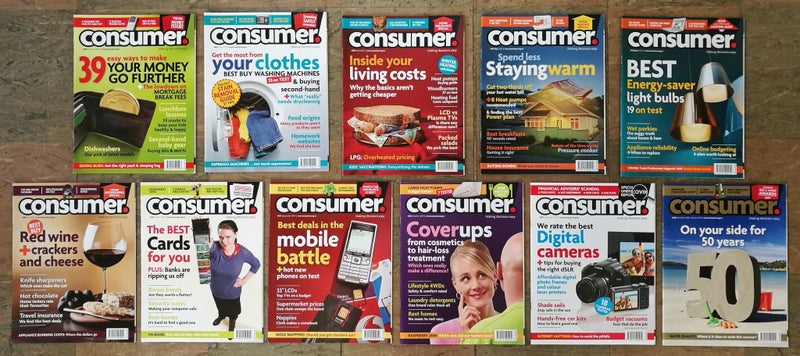 Consumer Magazines 2009 Complete Set Feb-Dec (11 Mags) Carousel 1